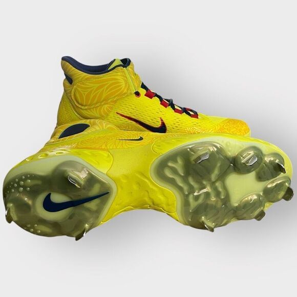 Nike Alpha Huarache Elite 4 Mid Baseball Cleats Acuna FZ3466-700 Mens size 12.5 - Picture 10 of 12